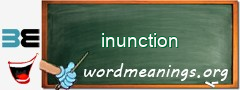 WordMeaning blackboard for inunction